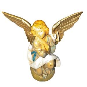 1994 Fontanini Heirloom Italy Depose 5" Scale Nativity Simonetti Kneeling Angel